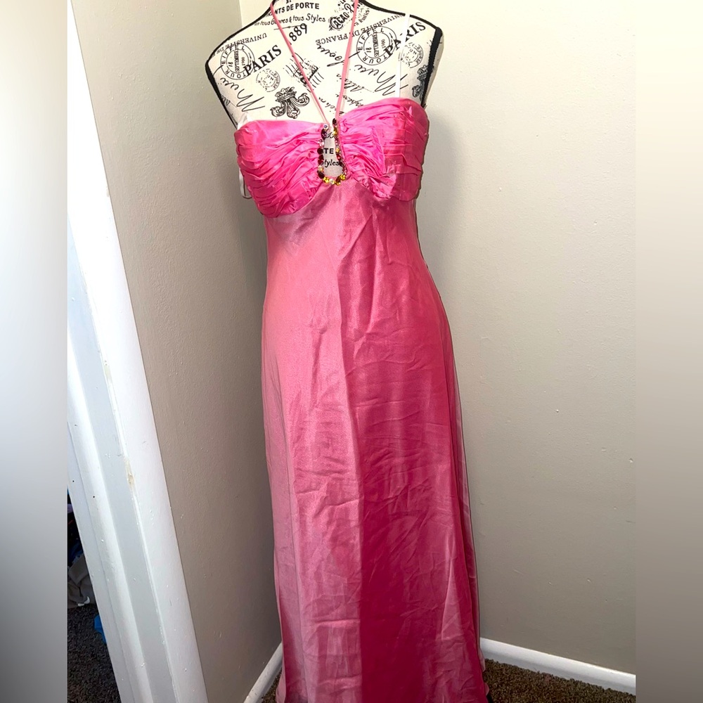 Prom dress Pink Strapless Dress
